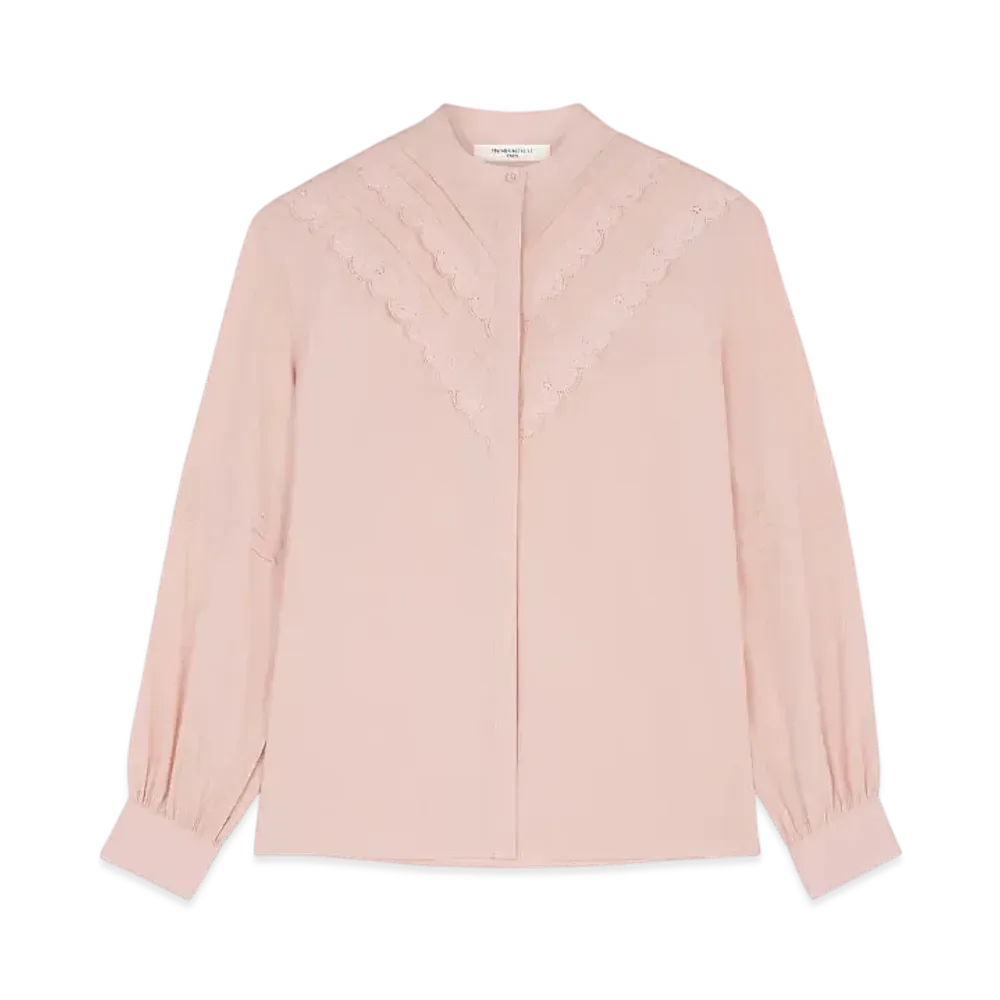 Maison Kitsune Embroidered Blouse "Pasture Rose"