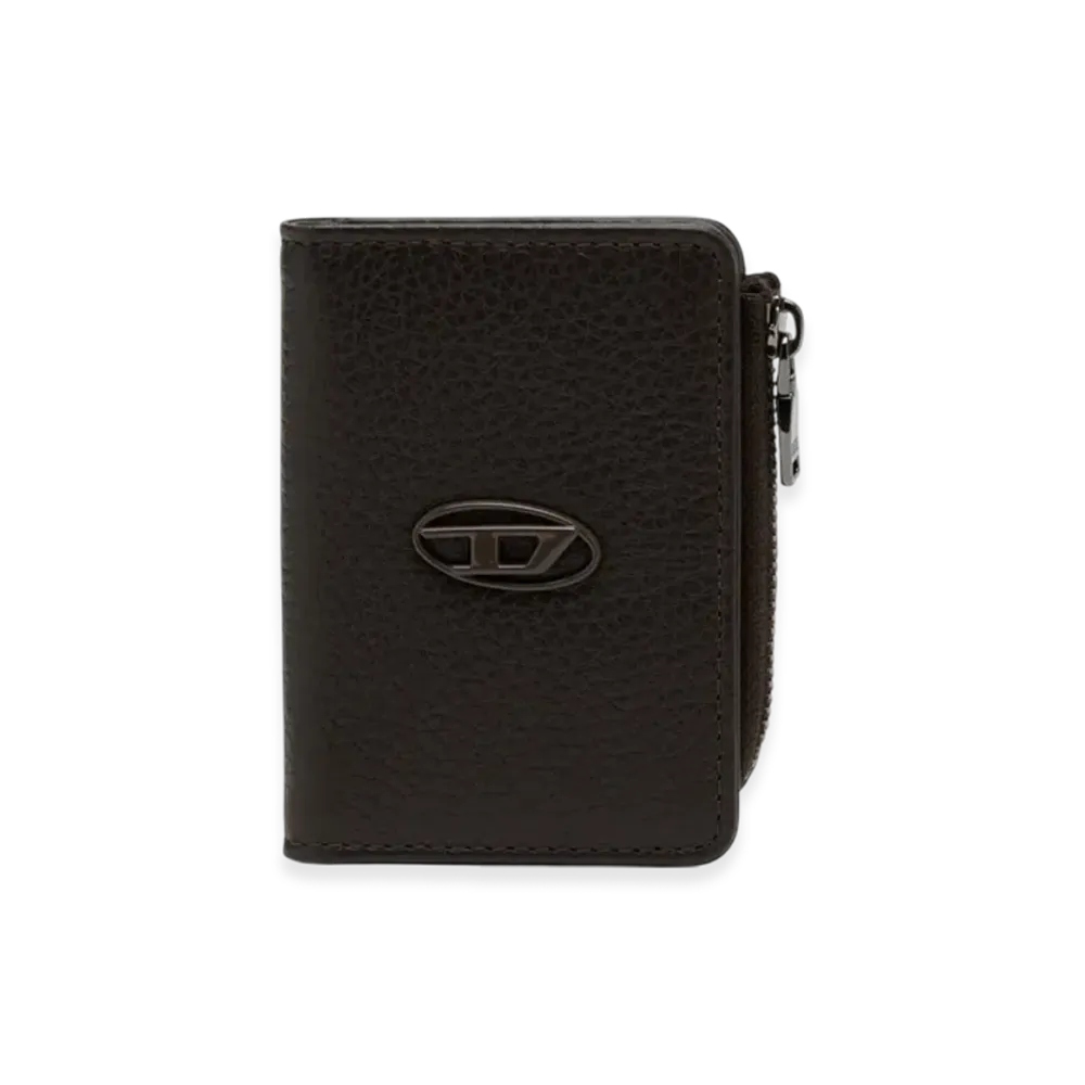 Diesel Hissu Evo Card Holder L Leather Card Holder "Brown"