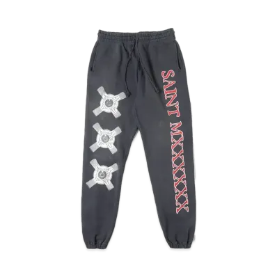Saint Mxxxxxx Sweat Pants Eyeball "Black"