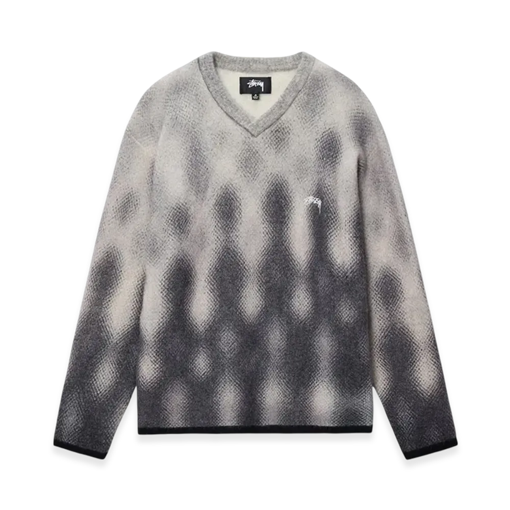Stussy Gradient Dot Brushed Sweater "Grey"