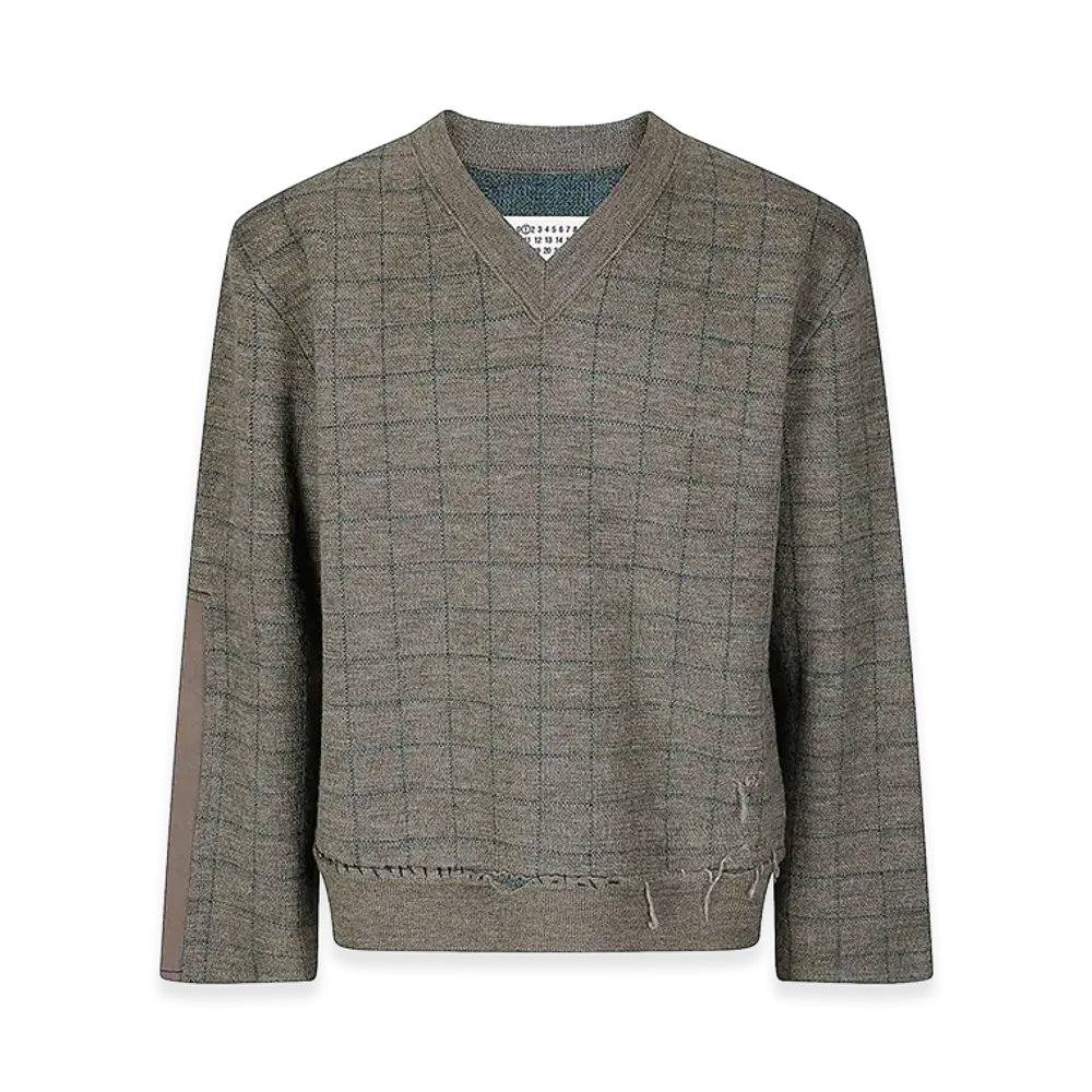 Maison Margiela V-Neck Knitted Military "Green"