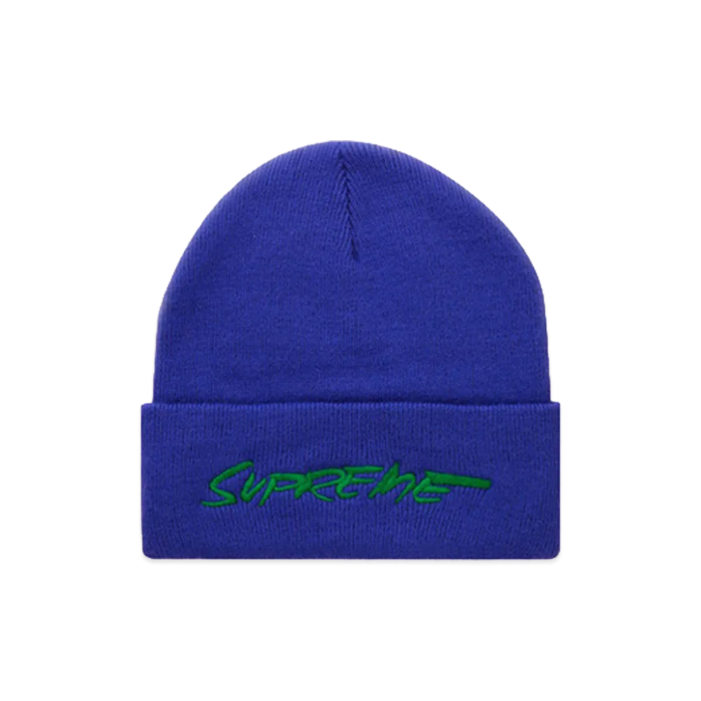 Supreme Futura Logo Beanie "Royal"