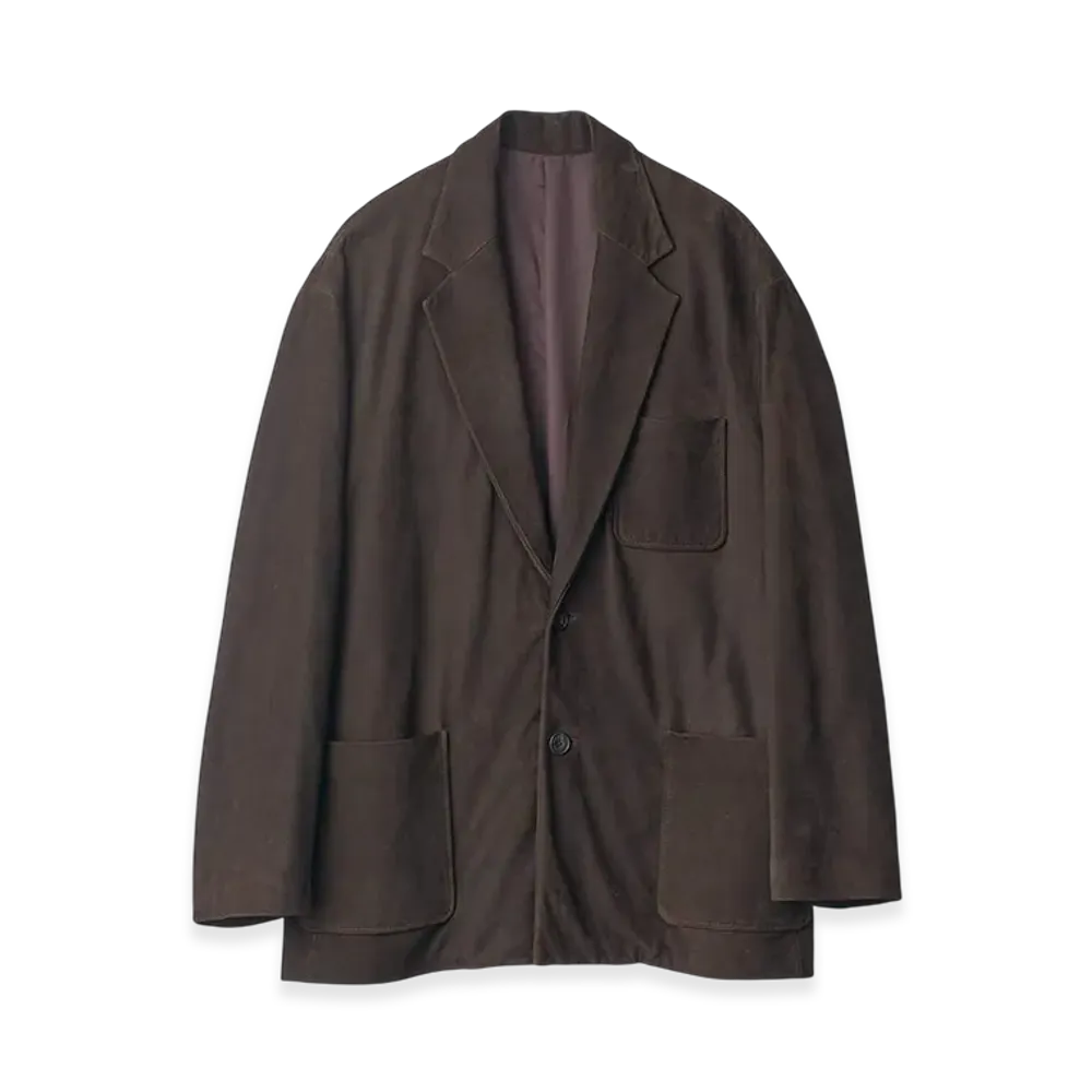 ssstein Cow Nubuck Blazer "Dark Brown"