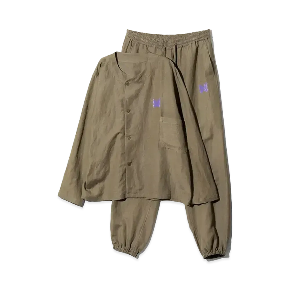 Needles Pajama Set - L/R Canvas "Khaki"