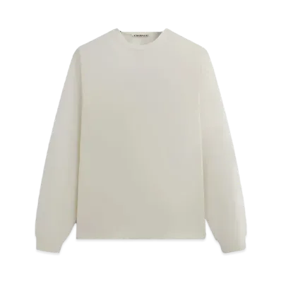Kith 101 x Auralee Luster Plaiting Long Sleeve Tee "Tofu"