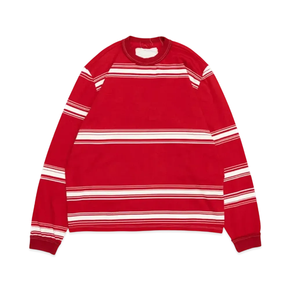 Graphpaper Big Tee Ls "Red Stripe"