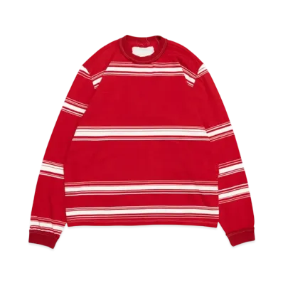 Graphpaper Big Tee Ls "Red Stripe"