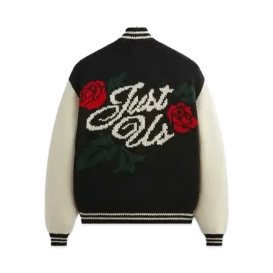 Kith Wyona Full Zip Varsity Sweater "Black"
