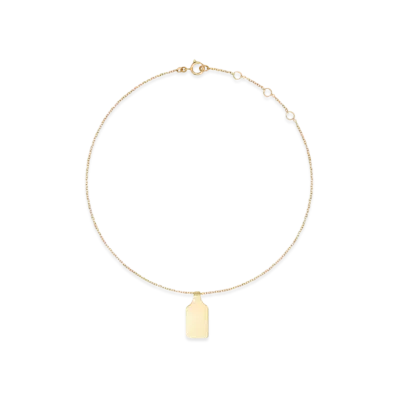 Courreges Little Charm Necklace "Light Gold"