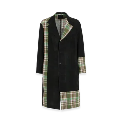 S'YTE Madras Check Pigment Print Coat "Green"