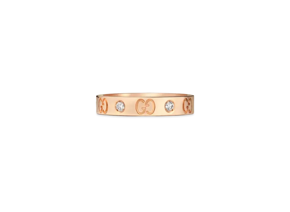 GUCCI Rose Gold Icon Ring