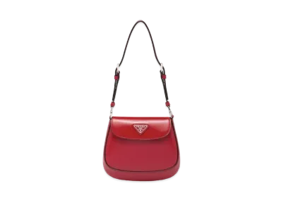 PRADA Creo Brushed Leather Mini Bag "Red"