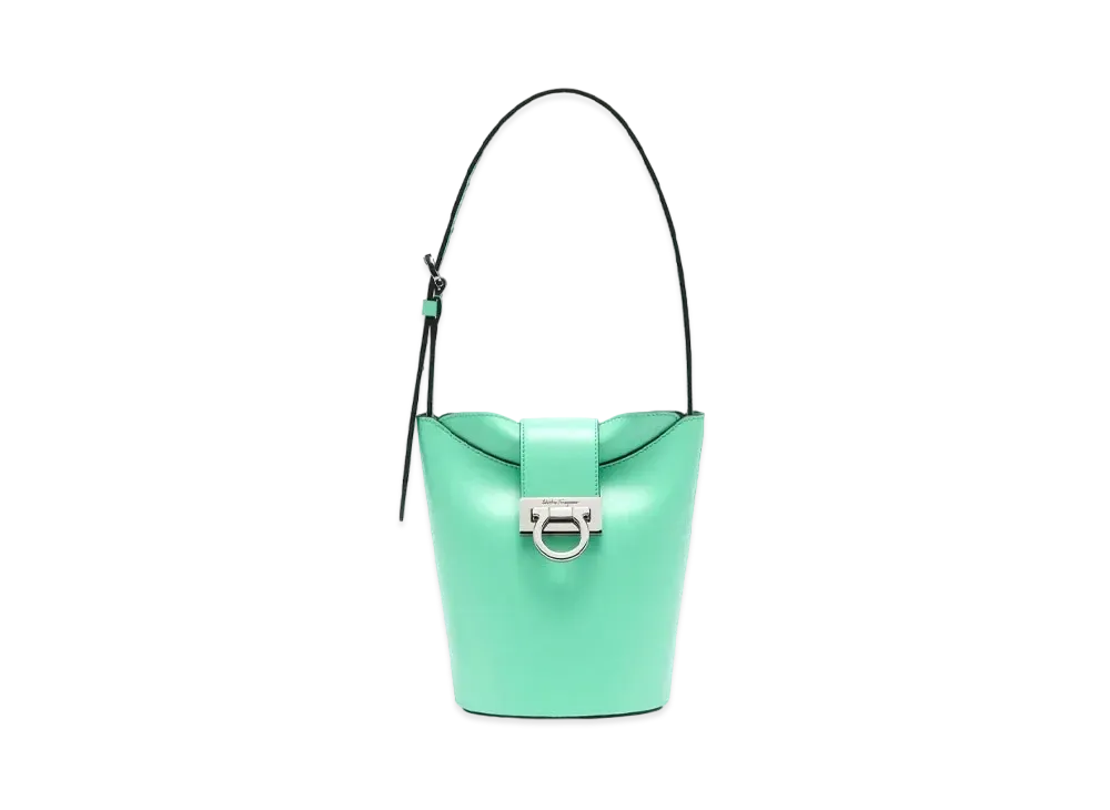 Salvatore Ferragamo Trifolio Shoulder Bag "Fresh Mint"