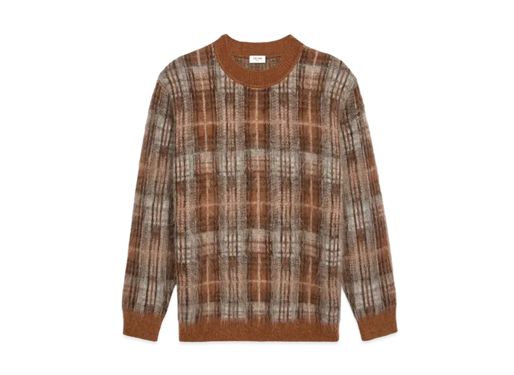 CELINE Over Size Sweater / Brush Domo Hair "Rust"