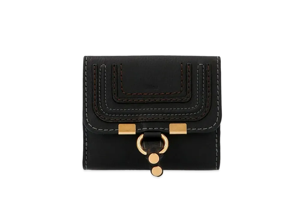 Chloe Women's Marcie Square Wallet For In Grained Calfskin "Black"