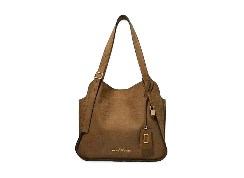 Marc Jacobs The Croc Embossed Director Tote "Taupe"
