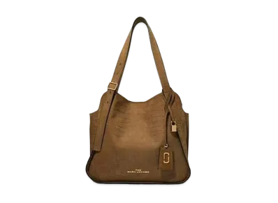 Marc Jacobs The Croc Embossed Director Tote "Taupe"