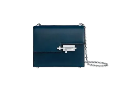 Hermes Bag Velu Chain Mini "Blue"