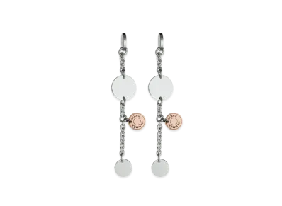 Hermes Confettis Earrings "Silver/Pink Gold"