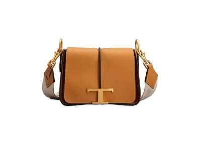 TOD'S Time Les Leather Crossbody Mini "Brown"