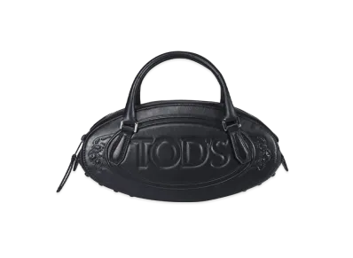 TOD'S Leather Boston Bag Mini "Black"