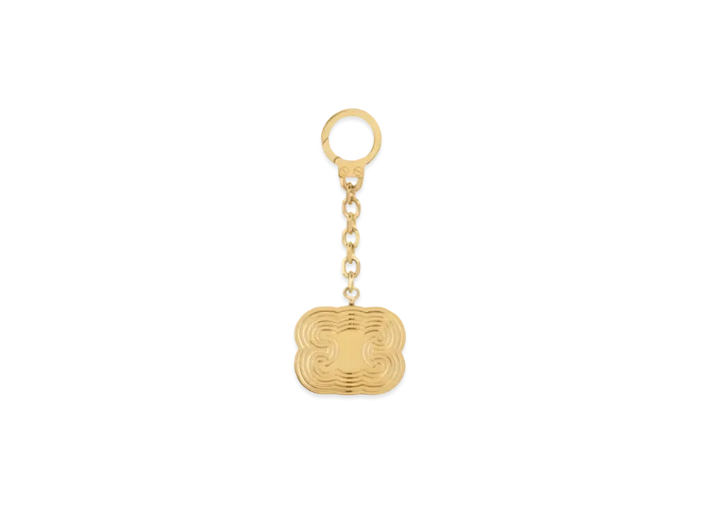 CELINE Triomphe Helix Charm In Brass "Gold"