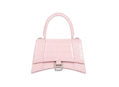 BALENCIAGA Women's Hourglass Small Top Handle Bag "Pink"