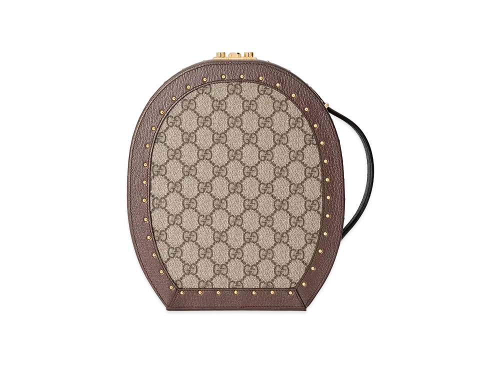 GUCCI Padrock Beats Headphone Case GG Supreme Canvas "Beige/Ebony"