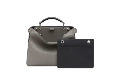 FENDI Peekaboo I See U Small & Leather Bag "Black"