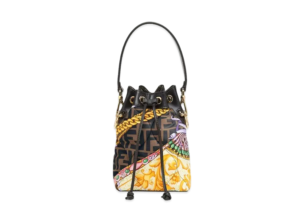 FENDI x Versace Fendace Mini Bag In Multicolor Silk Print "Multicolor"