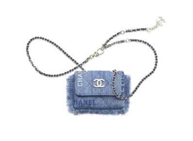 CHANEL Belt Bag Print Denim "Blue/Multicolor"