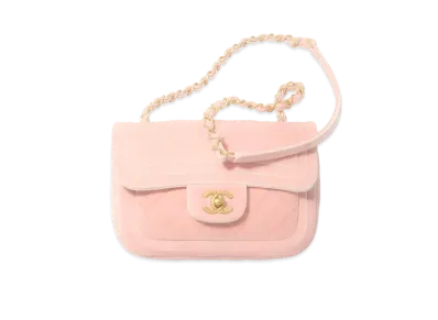 CHANEL Mini Flap Bag Velvet "Pink"
