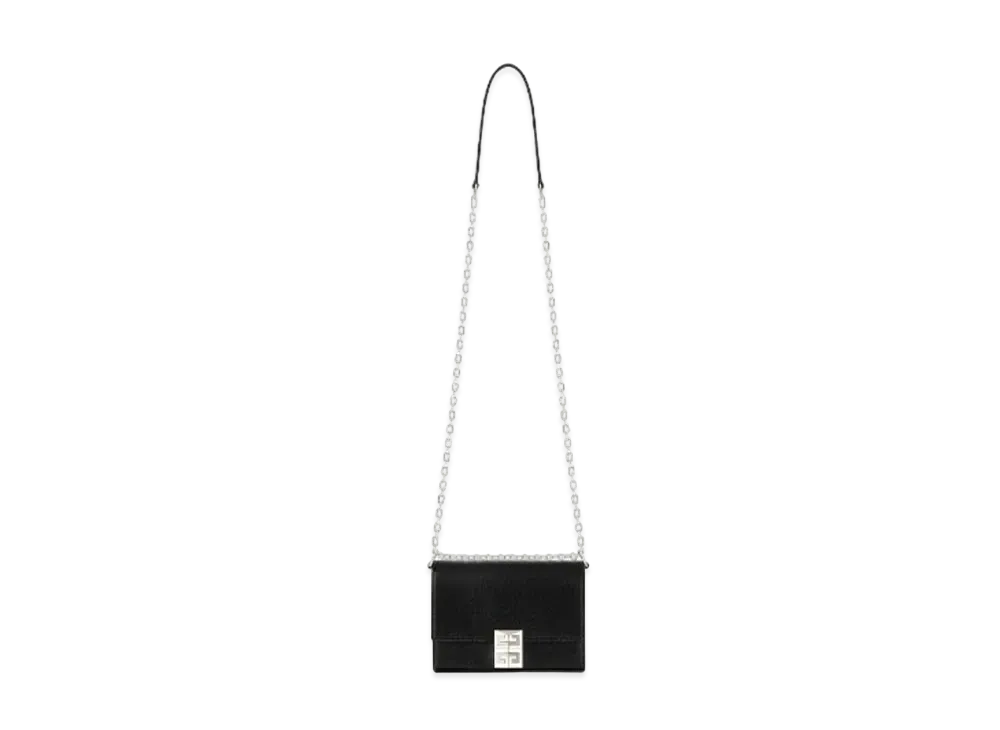 GIVENCHY Small 4G Bag in Box Leather with Chain "Black"