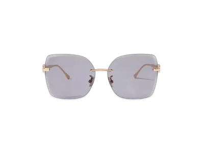 Jimmy Choo Corin Metal Square Sunglasses With Mirror Lens "Light Gold/Copper Gold"