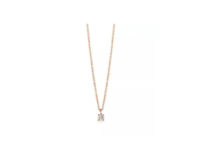Tiffany & Co. Tiffany Solitaire Diamond Pendant "Rose Gold"