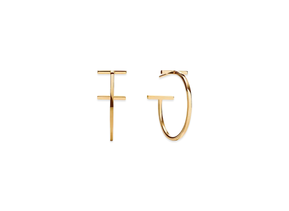 Tiffany & Co. Tiffany T Hoop Earrings "Yellow Gold"