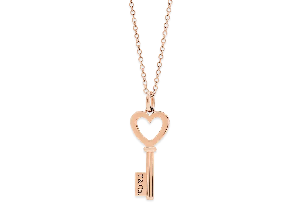 Tiffany & Co. Tiffany Key Heart Key Pendant 18K "Rose Gold"