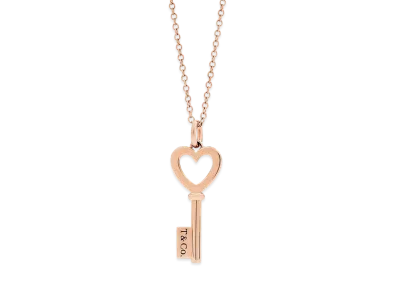 Tiffany & Co. Tiffany Key Heart Key Pendant 18K "Rose Gold"