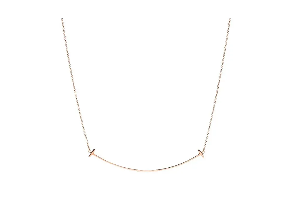 Tiffany & Co. Tiffany T Smile Pendant Large 18K "Rose Gold"