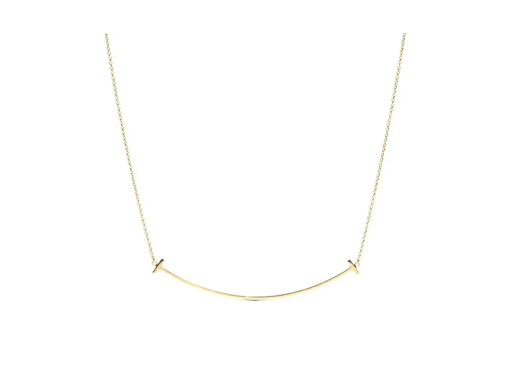 Tiffany & Co. Tiffany T Smile Pendant Large 18K "Yellow Gold"