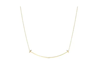 Tiffany & Co. Tiffany T Smile Pendant Large 18K "Yellow Gold"