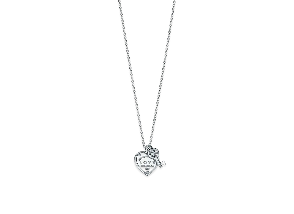 Tiffany & Co. Return to Tiffany Love Heart Tag Key Pendant "Silver"