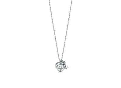 Tiffany & Co. Return to Tiffany Love Heart Tag Key Pendant "Silver"