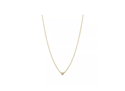 Tiffany & Co. Elsa Peretti by the Yard Single Diamond Pendant "Yellow Gold"