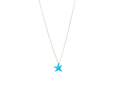 Tiffany & Co. Elsa Peretti Starfish Pendant Turquoise 18K "Gold"