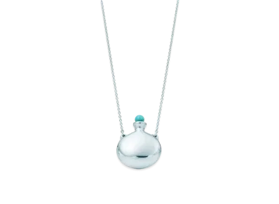 Tiffany & Co. Elsa Peretti Bottle Round Bottle Pendant Turquoise "Silver"