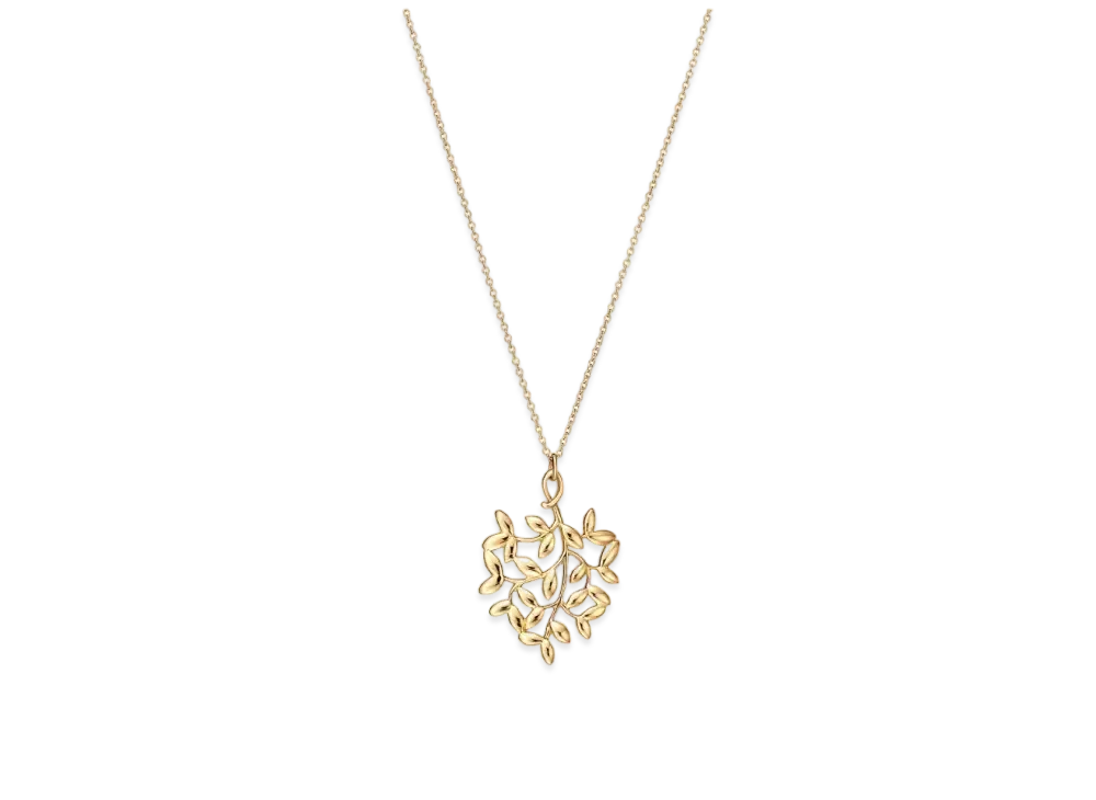 Tiffany & Co. Paloma Picasso Olive Leaf Pendant 18K "Gold"