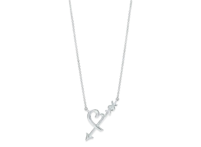 Tiffany & Co. Paloma Picasso Graffiti Heart & Arrow Pendant "Silver"