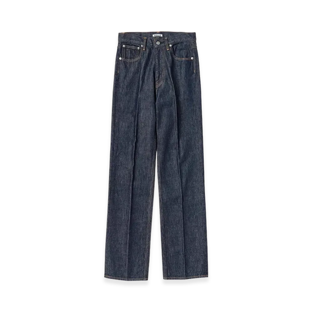 AURALEE Women's Hard Twist Denim 5P Pants "Indigo"