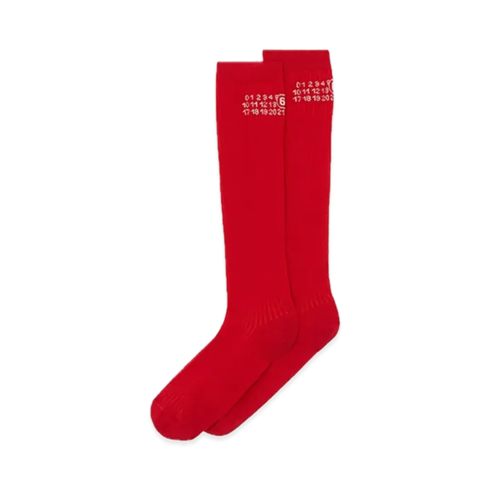 MM6 Maison Margiela Numeric Rib Socks "Boero"